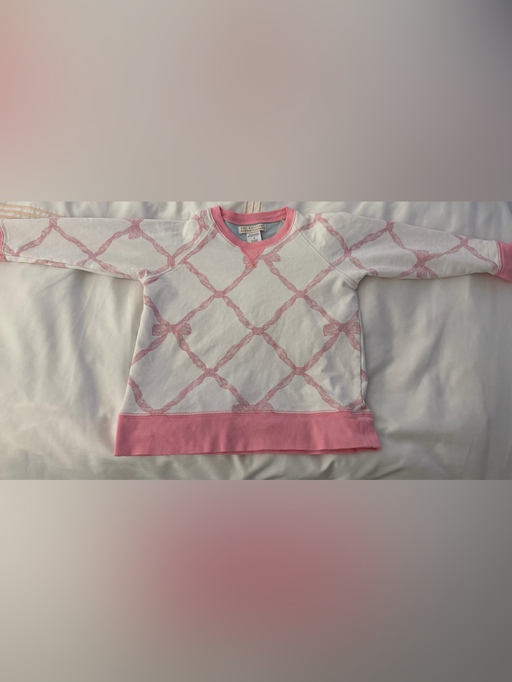 TBBC Kids Pink & White Long-Sleeve Top